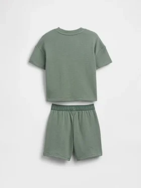 Set met gestreepte outfit met textuur voor Baby & Peuter
