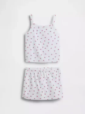 Set met handdoekachtige terry-skort voor kinderen