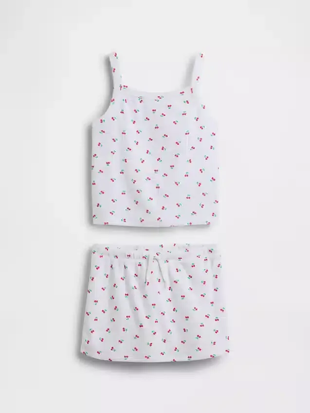 Set met handdoekachtige terry-skort voor kinderen