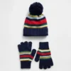 Set met muts met pompon en handschoenen voor kinderen