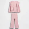 Set met tule-sweatshirt en geribde flare-legging voor Baby & Peuter