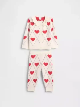 Set met vestje met ruches voor baby's
