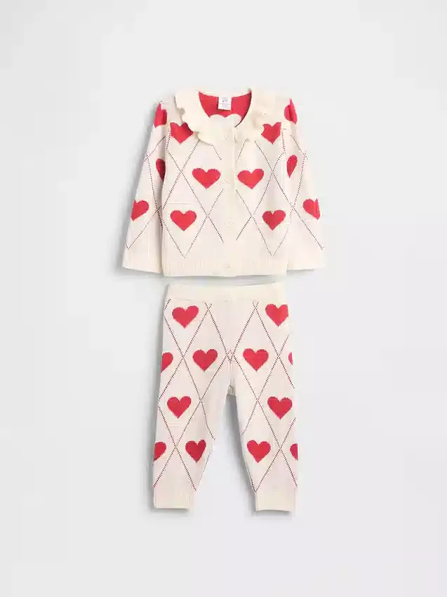 Set met vestje met ruches voor baby's
