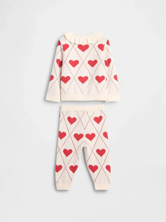 Set met vestje met ruches voor baby's