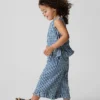 Set voor Baby & Peuter met geruite denim en ruches aan de zoom