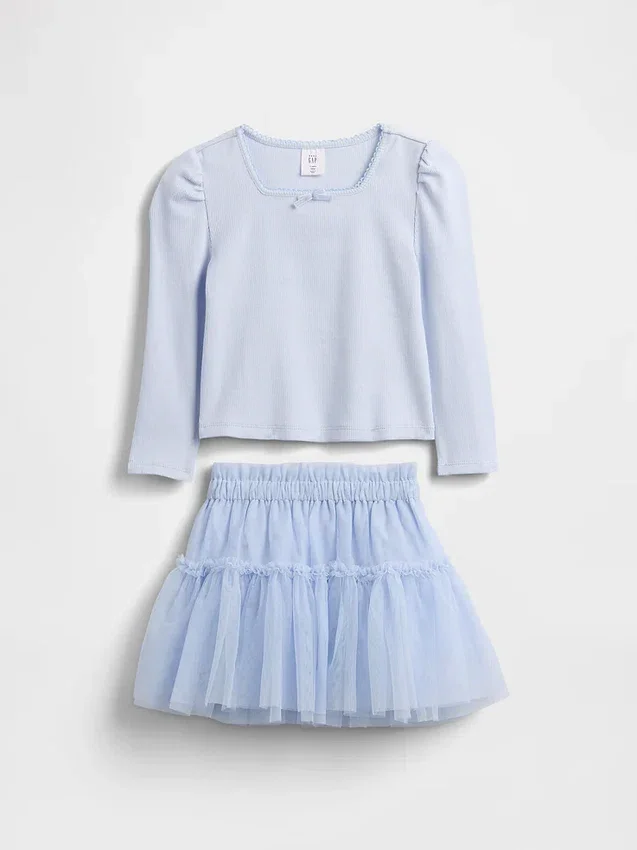 Set voor Baby & Peuter van ribstof en tule