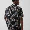 Shirt van linnen-katoen met textuur