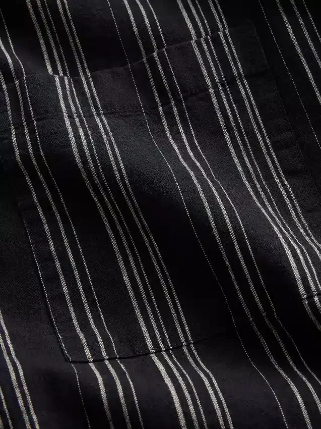 Shirt van linnen-katoen met textuur