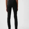 Skinny broek met hoge taille van dubbel gebreid materiaal