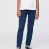 Skinny kaki-uniformbroek voor kinderen
