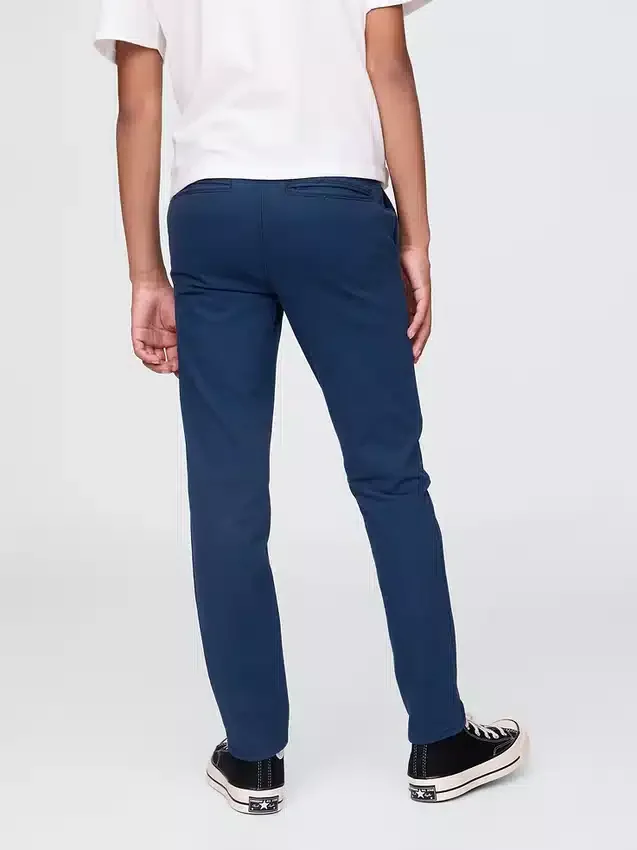 Skinny kaki-uniformbroek voor kinderen
