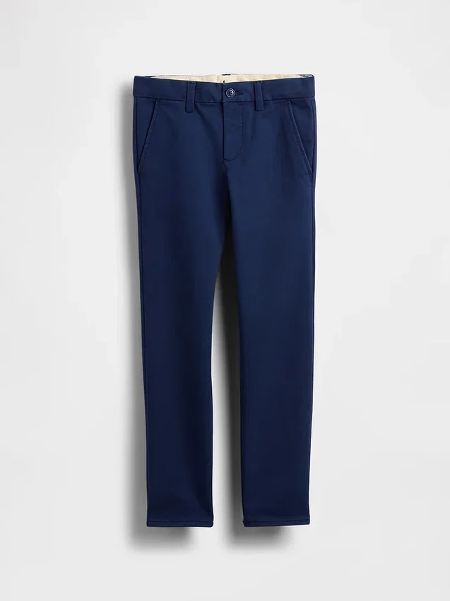 Skinny kaki-uniformbroek voor kinderen