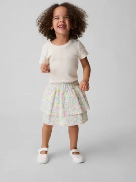 Skort met dubbele ruches voor Baby & Peuter