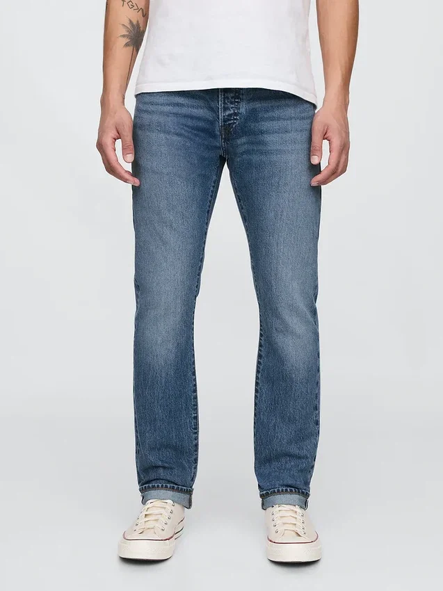 Slanke selvedge-Jeans