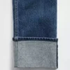 Slim straight jeans met hoge taille en omgeslagen boorden in jaren '90-stijl