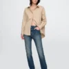 Slim straight-jeans met hoge taille en riemen uit de jaren ’90