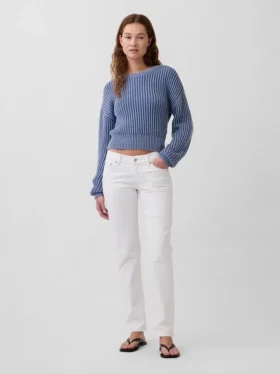 Slim straight-Jeans met lage taille in jaren '90-stijl