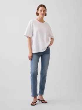 Slim straight-Jeans met lage taille in jaren '90-stijl
