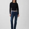 Slim straight-Jeans met lage taille in jaren '90-stijl