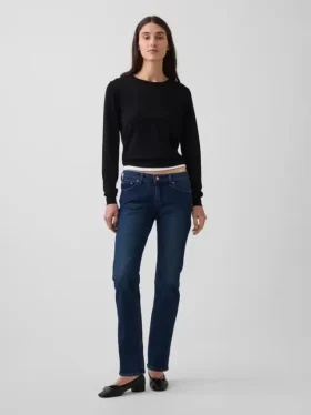 Slim straight-Jeans met lage taille in jaren '90-stijl