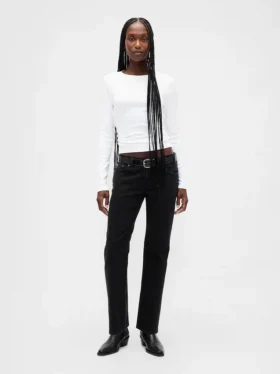 Slim straight-Jeans met lage taille in jaren '90-stijl