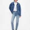 Slim straight-Jeans met lage taille in jaren '90-stijl