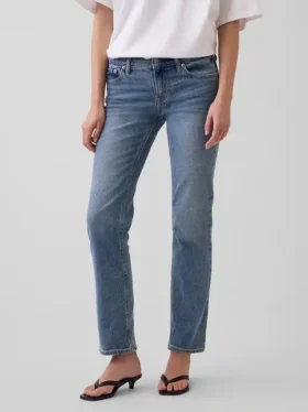 Slim straight-Jeans met lage taille in jaren ’90-stijl
