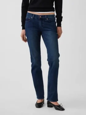 Slim straight-Jeans met lage taille in jaren ’90-stijl