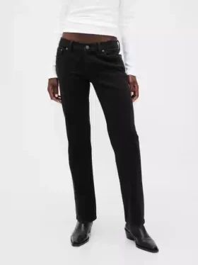 Slim straight-Jeans met lage taille in jaren ’90-stijl