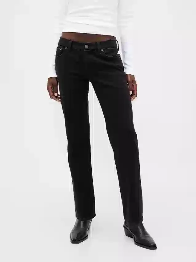 Slim straight-Jeans met lage taille in jaren '90-stijl