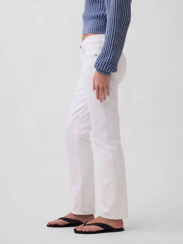 Slim straight-Jeans met lage taille in jaren '90-stijl