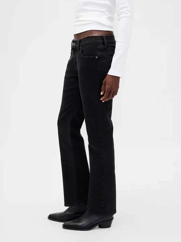 Slim straight-Jeans met lage taille in jaren '90-stijl