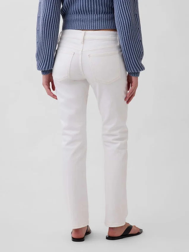 Slim straight-Jeans met lage taille in jaren '90-stijl