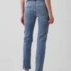 Slim straight-Jeans met lage taille in jaren '90-stijl