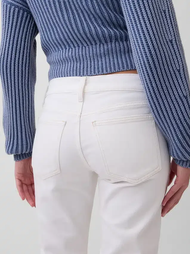 Slim straight-Jeans met lage taille in jaren '90-stijl