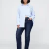 Slim straight-Jeans met lage taille in jaren '90-stijl