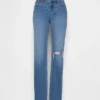 Slim straight-Jeans met lage taille in jaren '90-stijl