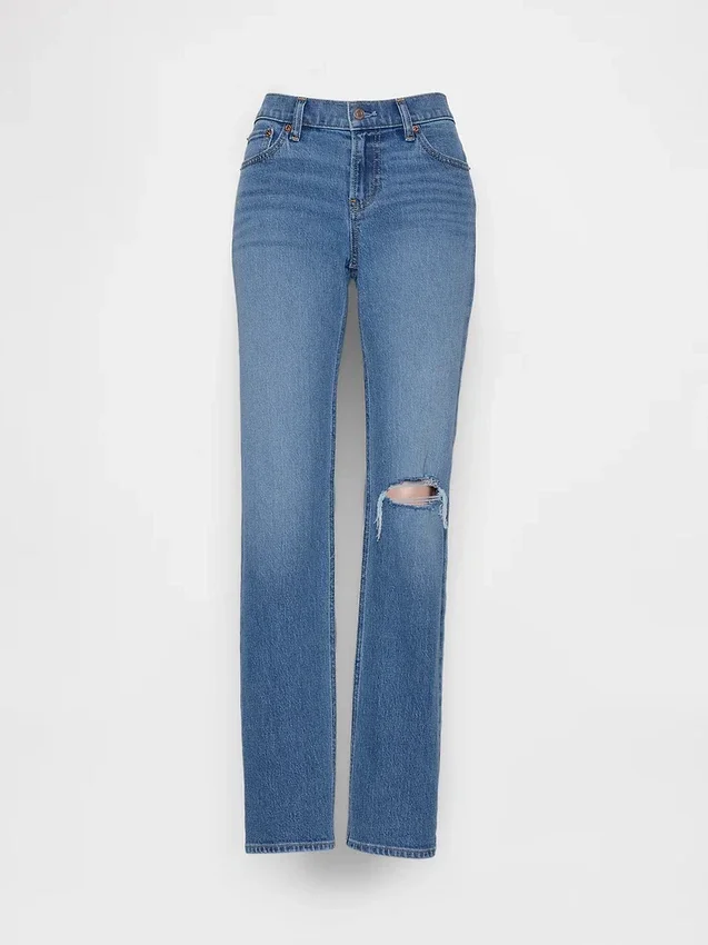 Slim straight-Jeans met lage taille in jaren '90-stijl