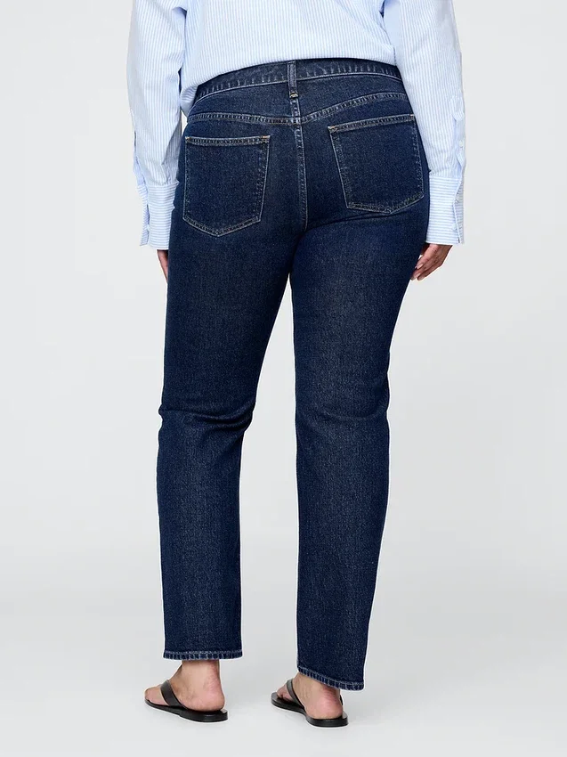 Slim straight-Jeans met lage taille in jaren '90-stijl