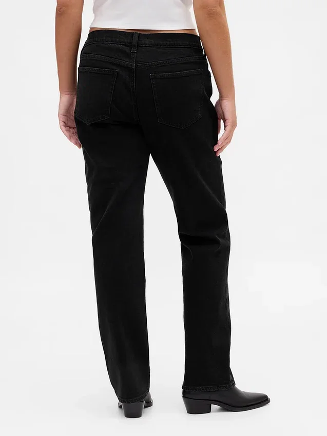 Slim straight-Jeans met lage taille in jaren '90-stijl