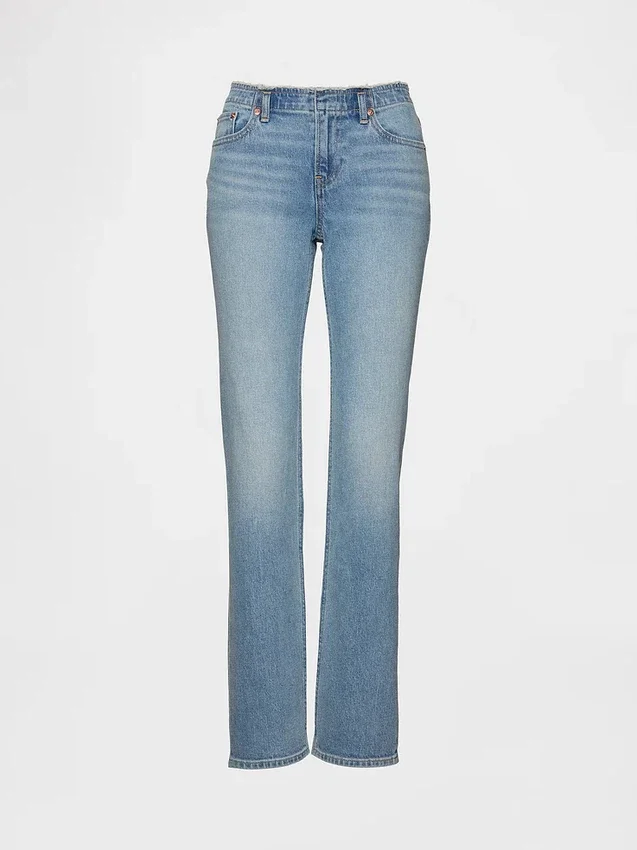Slim straight-Jeans met lage taille in jaren '90-stijl
