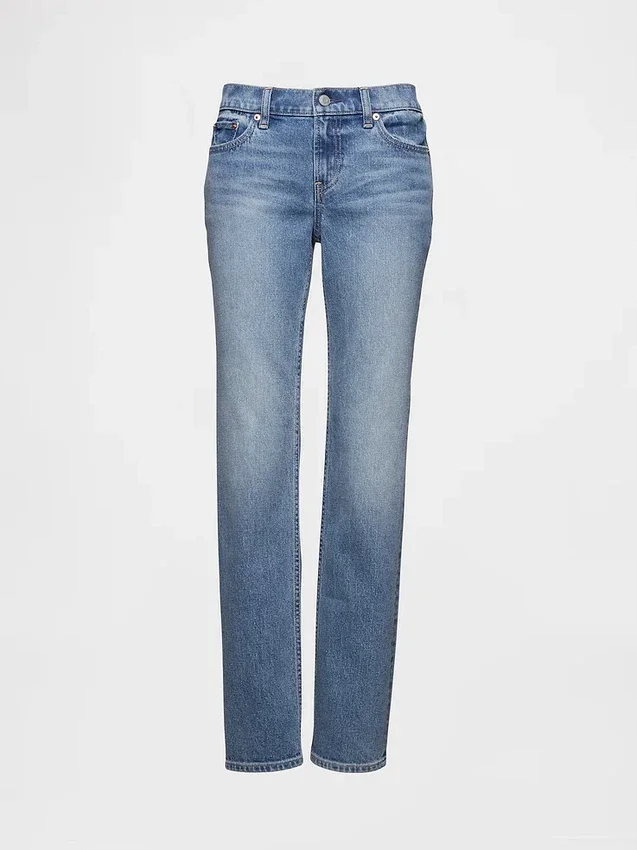 Slim straight-Jeans met lage taille in jaren '90-stijl