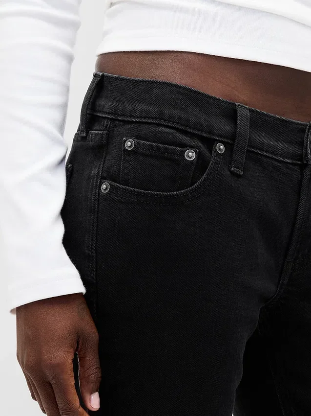 Slim straight-Jeans met lage taille in jaren '90-stijl