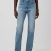 Slim straight-Jeans uit de jaren ’90 met hoge taille en gedraaide naden