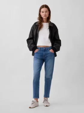 Slim Taper-Jeans met middelhoge taille