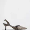 Slingback-schoenen met kittenhak