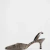 Slingback-schoenen met kittenhak