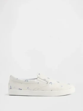 Slip-on sneakers met bloemenprint voor kinderen