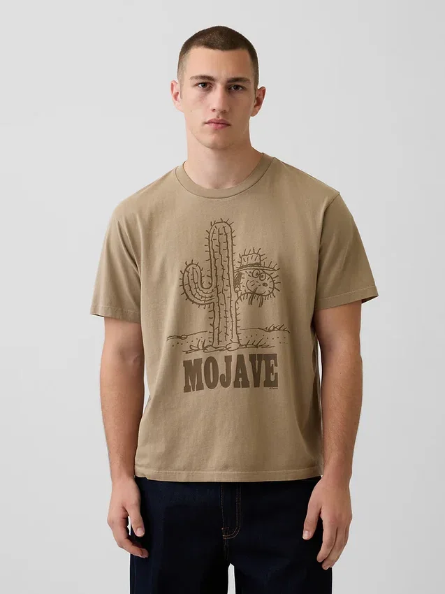 Snoopy Mojave T-shirt met print in relaxte pasvorm