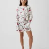 Snoopy-pyjamaset met gerecyclede korte broeken voor kinderen